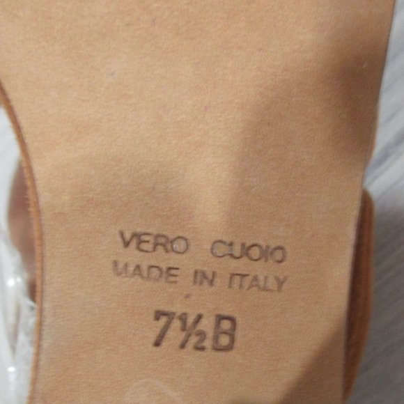 TIBI NEW YORK EXQUISITELY SOFT BROWN SUEDE BOW SANDALS. 4" HEEL. MADE IN ITALY! - Picture 7 of 10